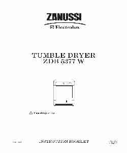Zanussi Clothes Dryer ZDB 5377 W-page_pdf